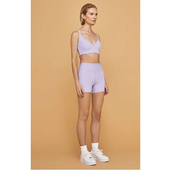 (XS) NWT $75 Carbon39 Year of Ours Volley Short Lavender - Picture 1 of 5